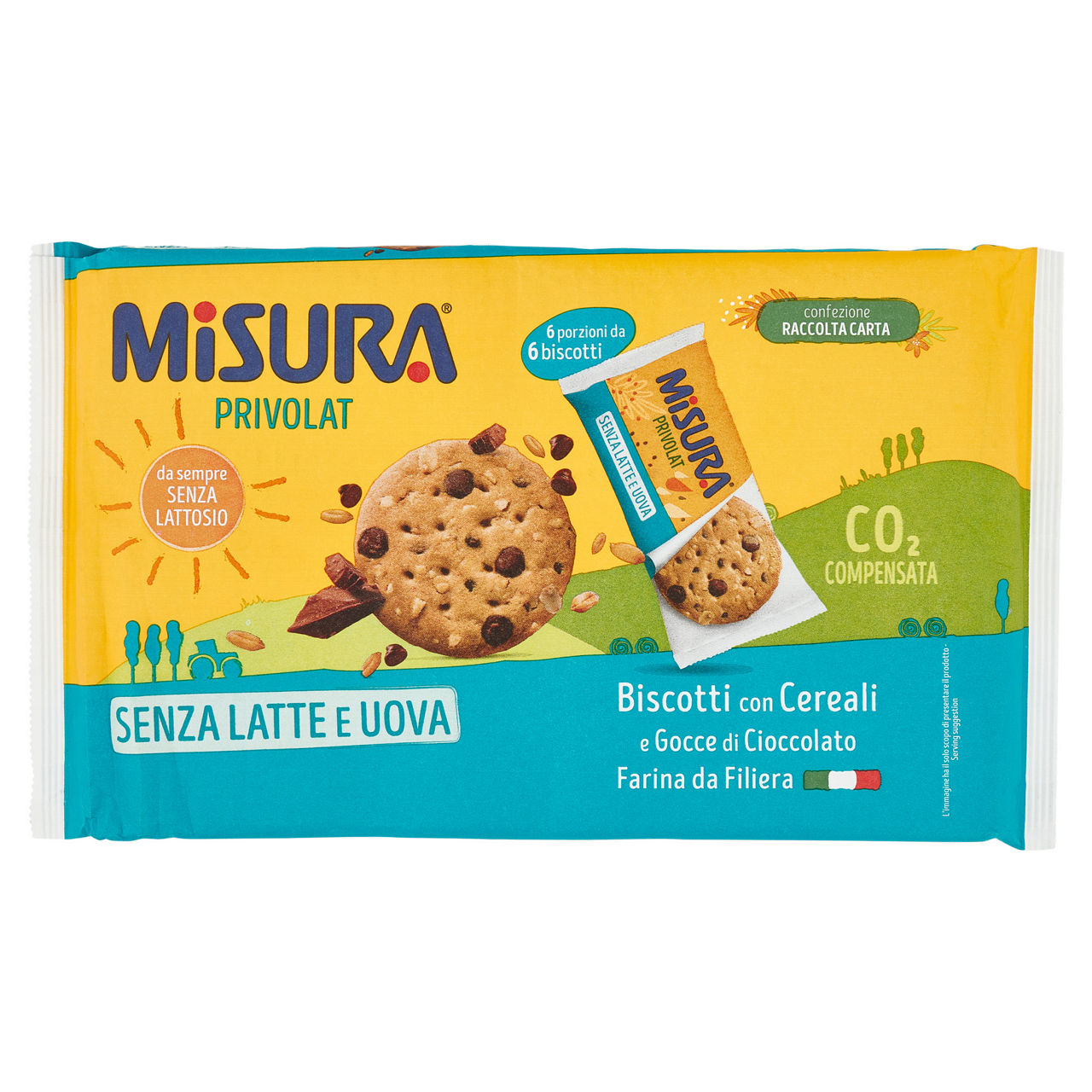 Biscotti cereali e gocce di cioccolato 280 gr - Immagine 01