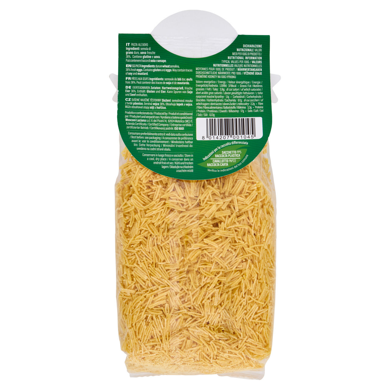 Filini pasta all'uovo 250 gr - Immagine 11