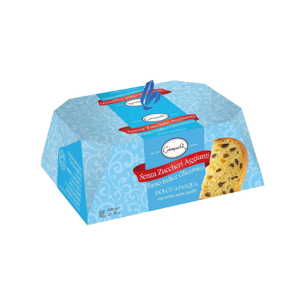 Dolce di pasqua con uvetta senza canditi e zuccheri aggiunti 600 gr