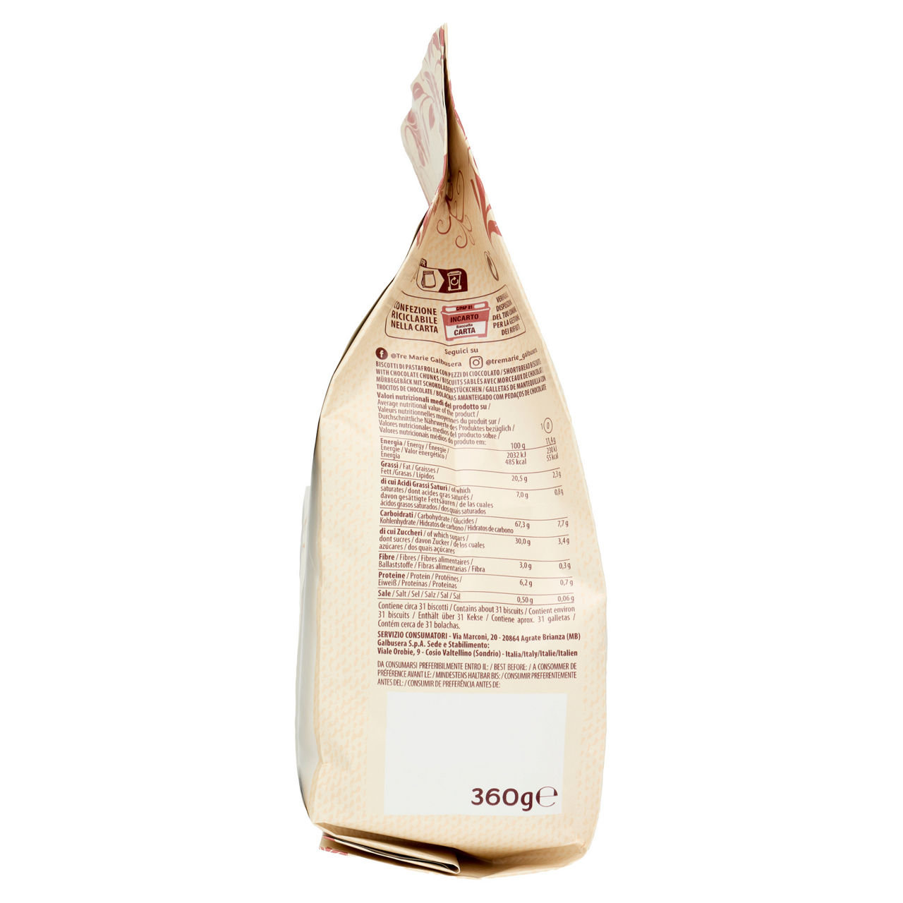 Biscotti frollini con pezzi di cioccolato 360 gr - Immagine 11