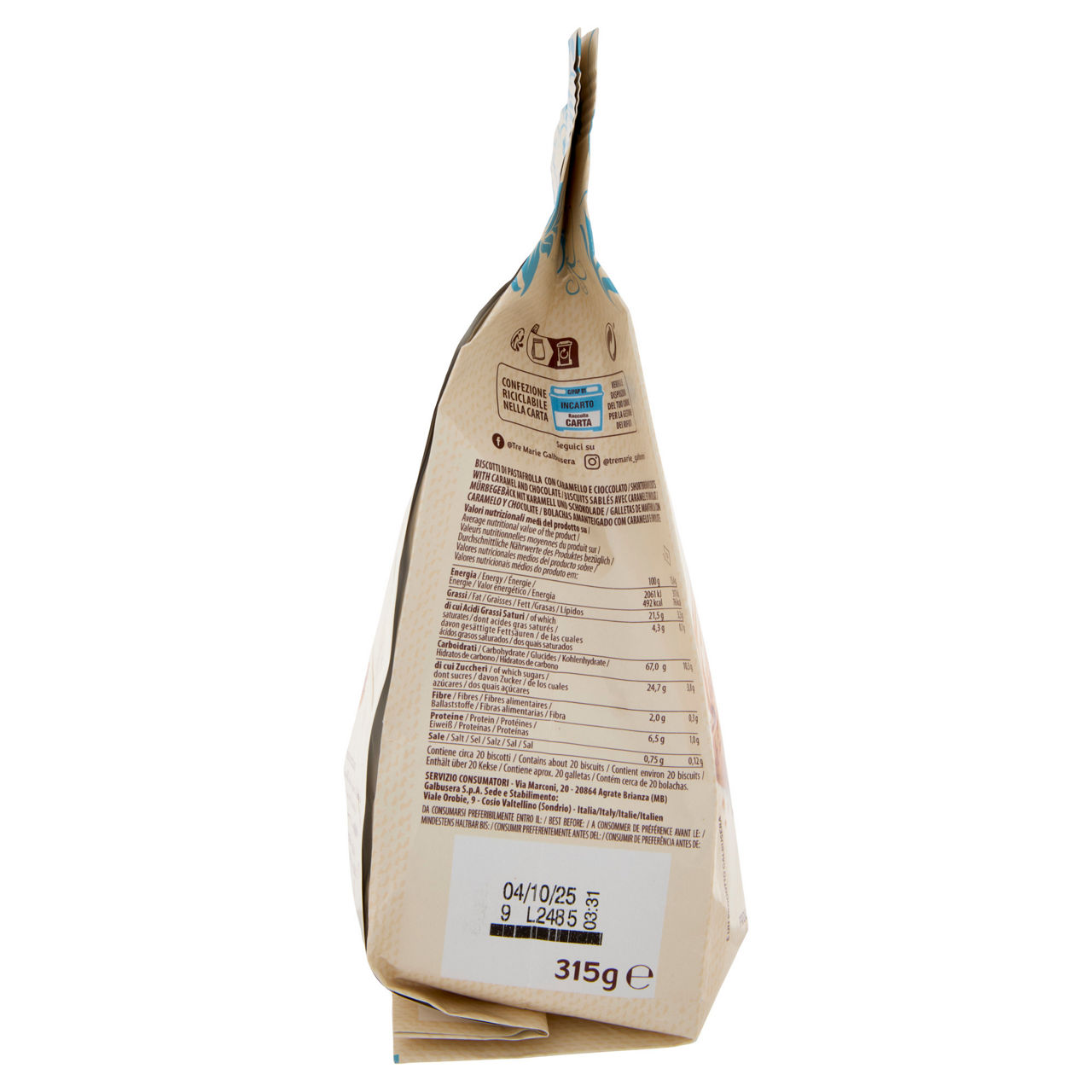 Biscotti frollini con caramello salato e cioccolato 315 gr - Immagine 41