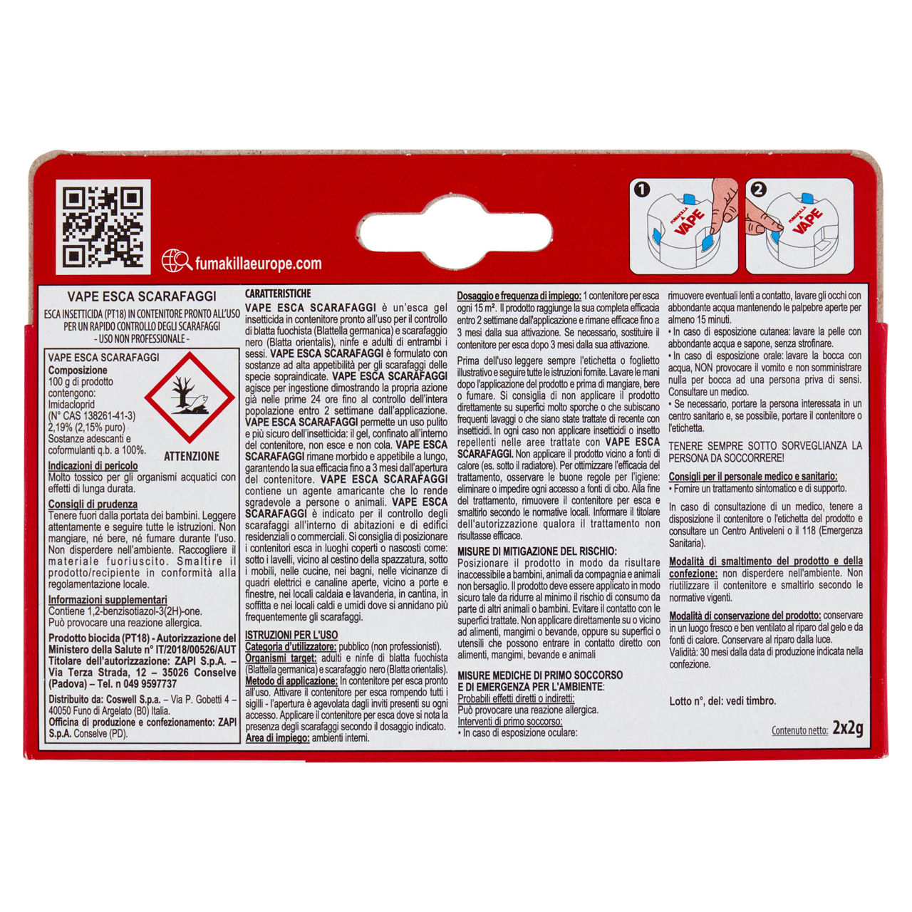 Insetticida esca per scarafaggi 2 pz - Immagine 31