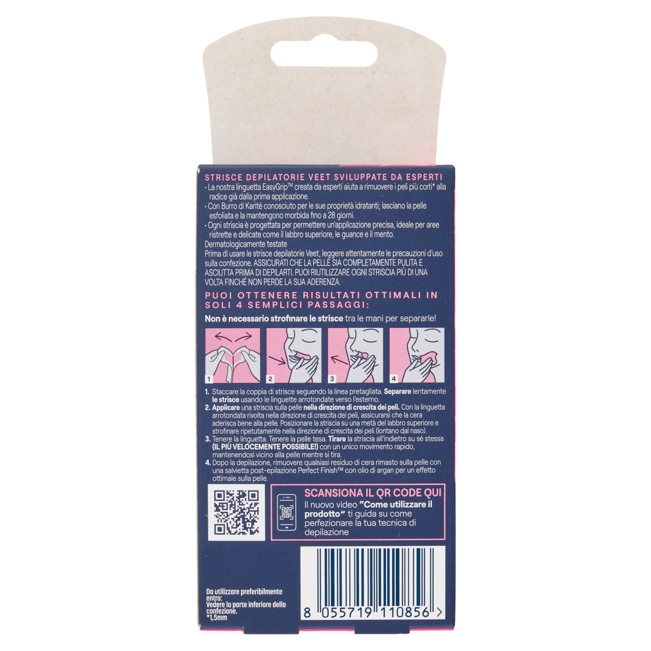 Strisce depilatorie viso per pelli normali 12 pz - Immagine 31