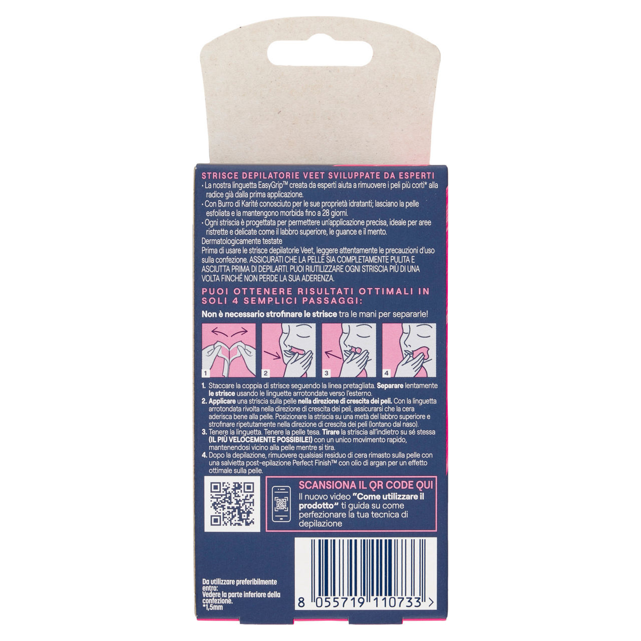 Strisce depilatorie viso pelli normali 20 pz - Immagine 41