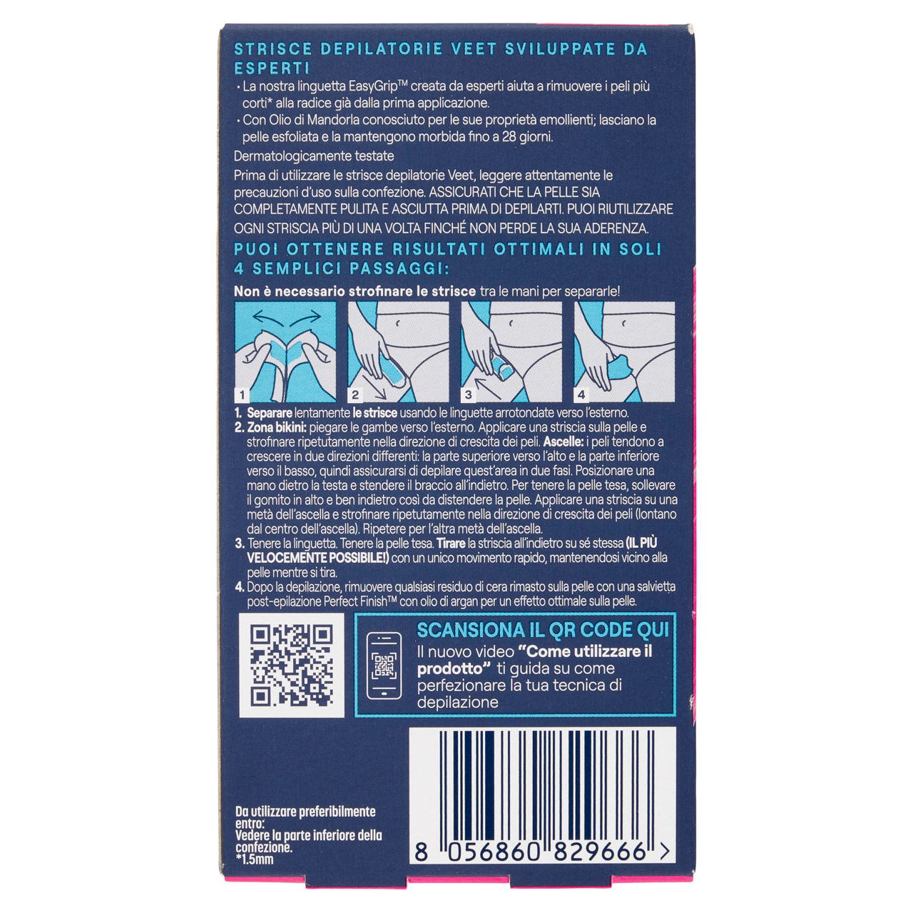 Strisce depilatorie bikini e ascelle 12 pz + 4 gratis - Immagine 21
