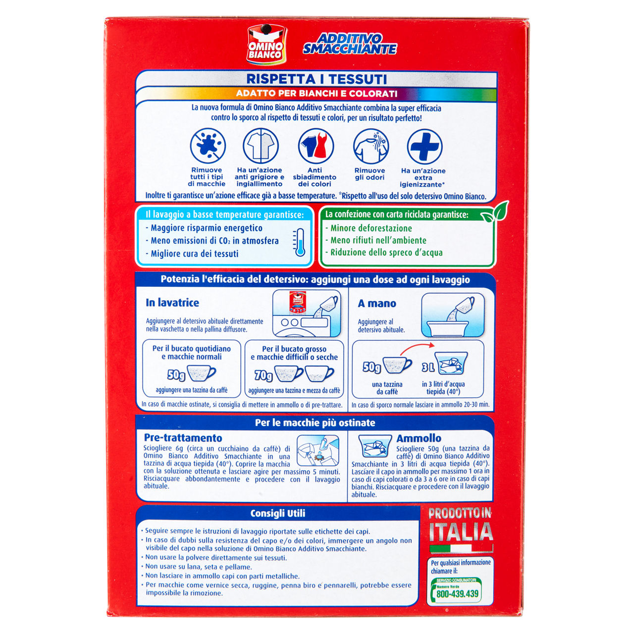 Additivo smacchiante in polvere 5 azioni 500 gr - Immagine 51