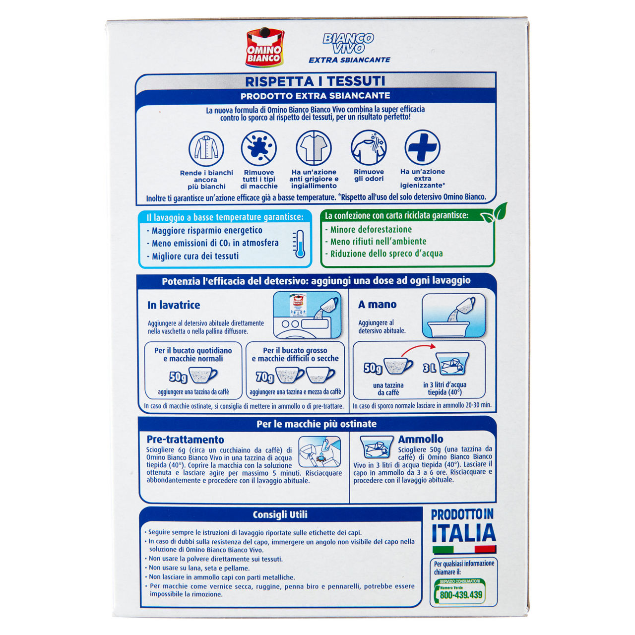 Additivo sbiancante in polvere bianco vivo 500 gr - Immagine 11