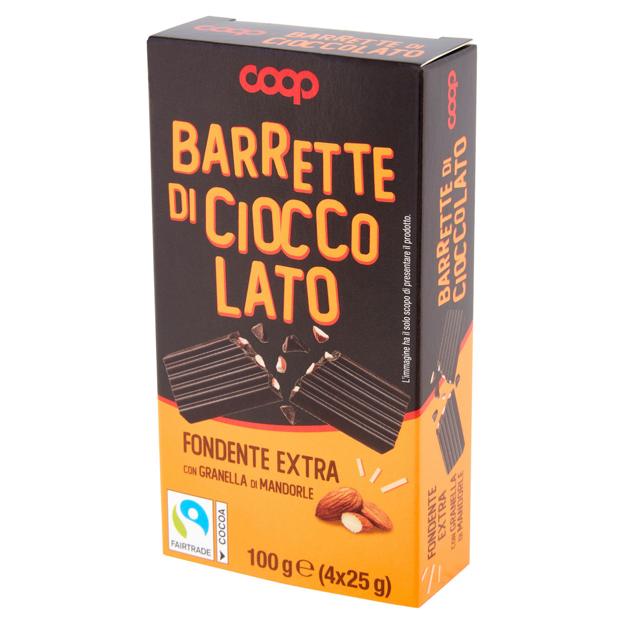 Barrette di cioccolato fondente con mandorle 100 gr - Immagine 21