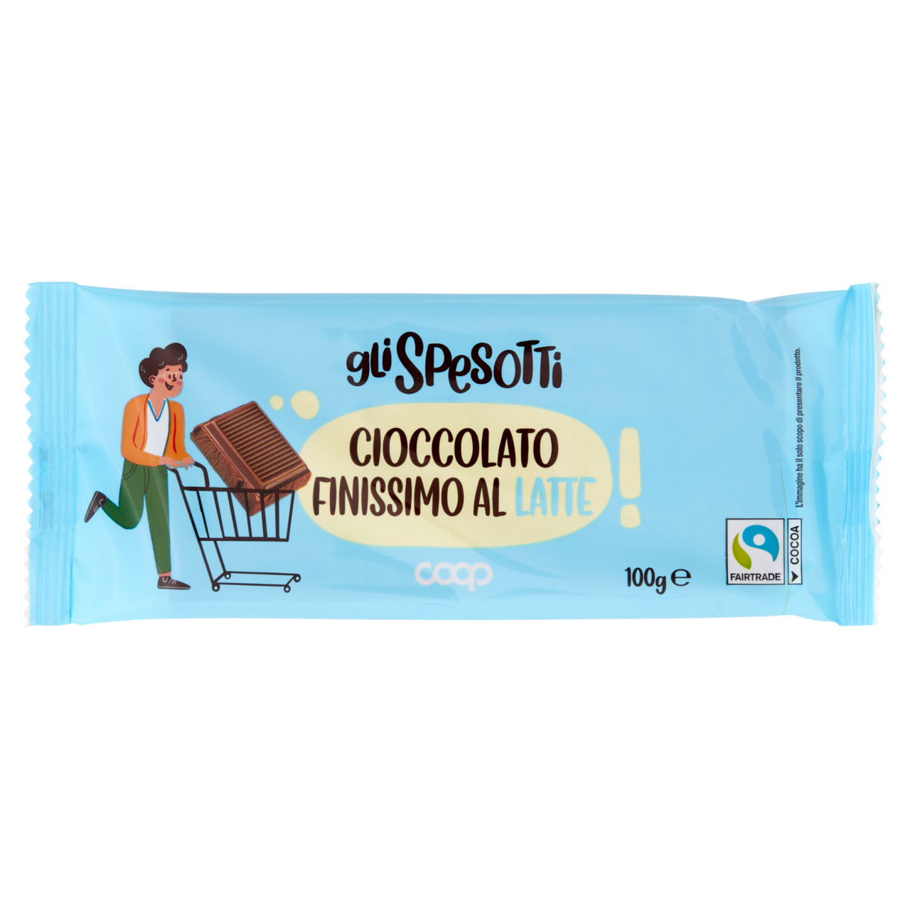 Tavoletta di cioccolato finissimo al latte 100 gr