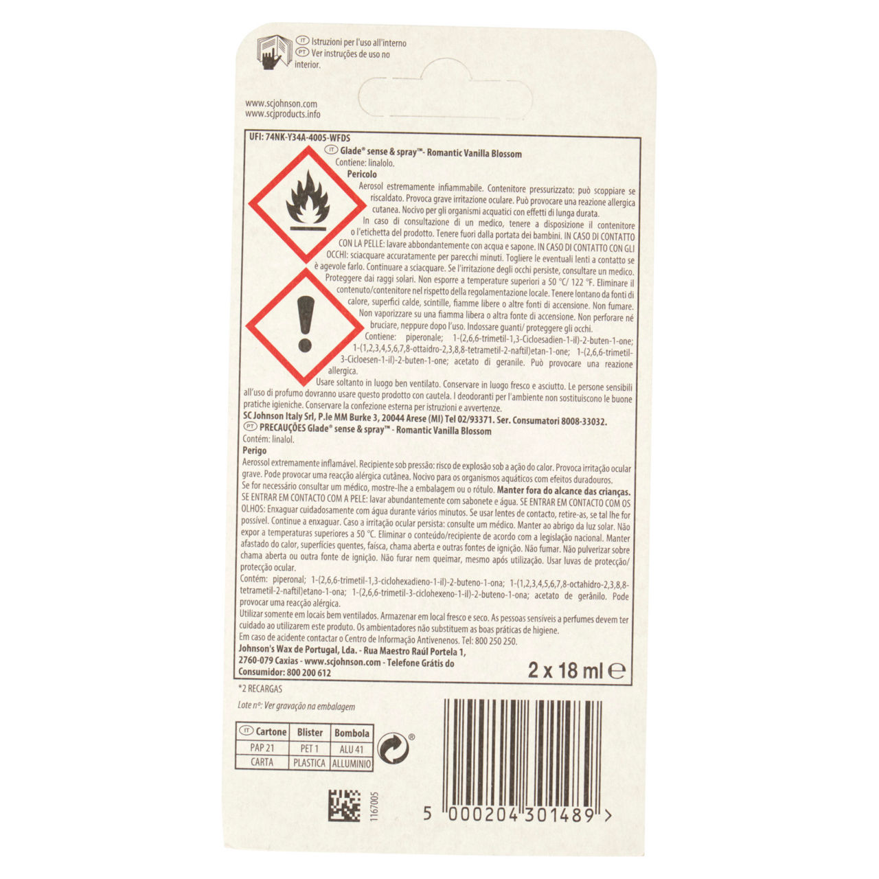 Ricarica per deodorante per ambienti Sense & Spray Romantic Vanilla Blossom 2 pz - Immagine 41