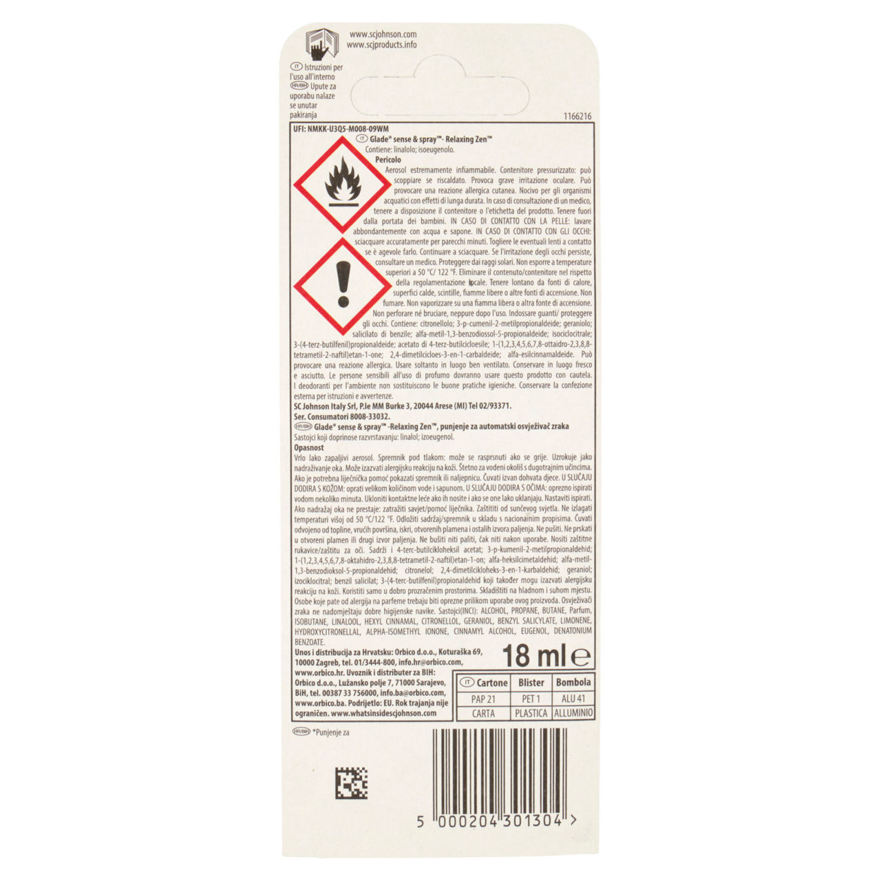 Ricarica per deodorante per ambienti Sense & Spray Relaxing Zen 18 ml - Immagine 11