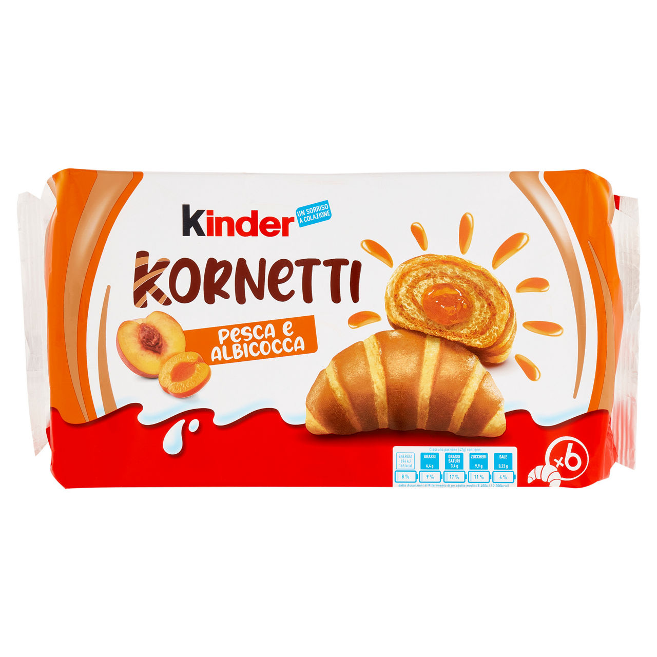 Cornetti alla pesca e albicocca 252 gr