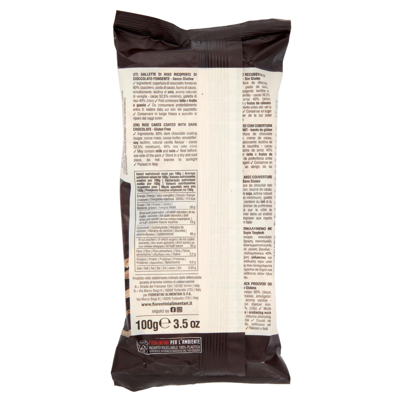 Gallette di riso ricoperte di cioccolato fondente 100 gr - Immagine 21