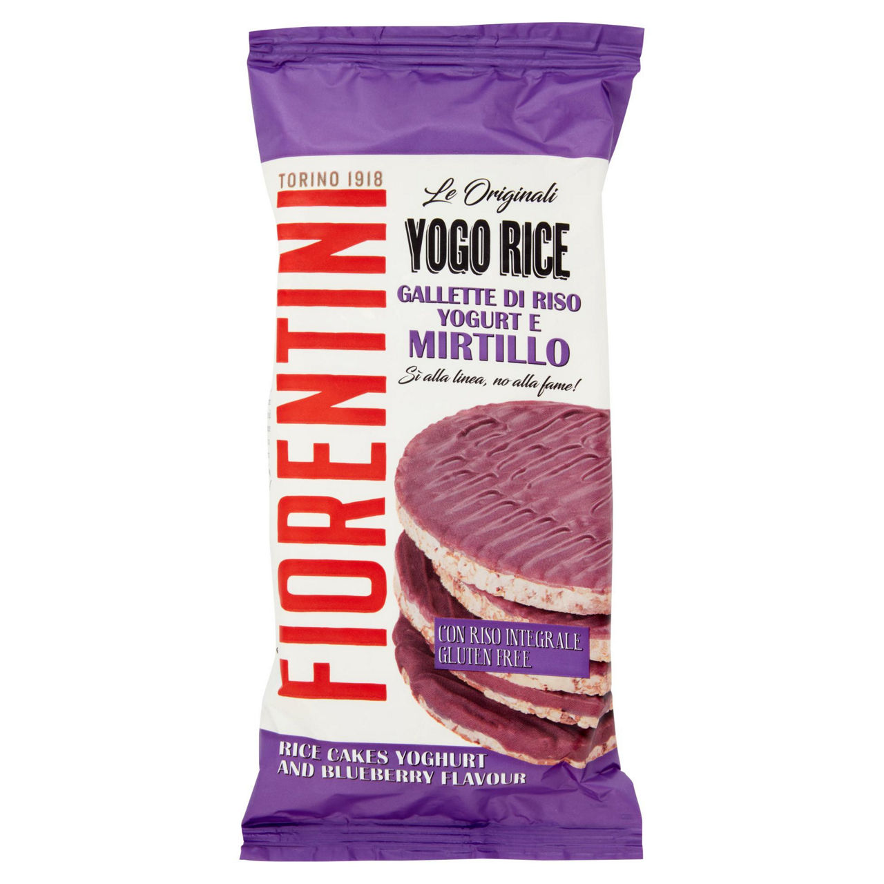 Gallette di riso ricoperte gusto yogurt e mirtillo 100 gr - Immagine 01