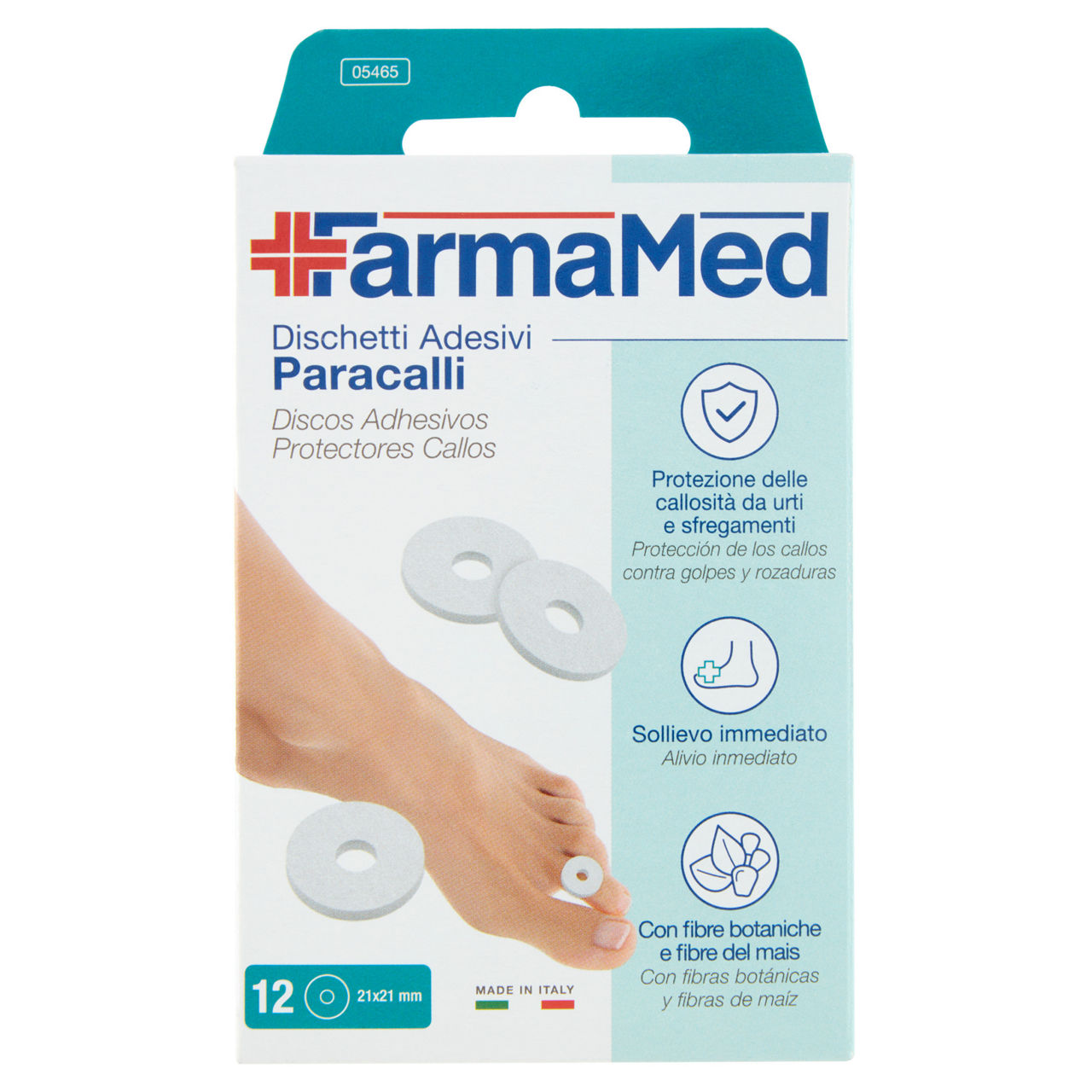 Dischetti adesivi paracalli farmamed pz.12 - Immagine 01