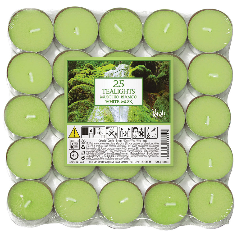 Tealight conf.25pz muschio b.