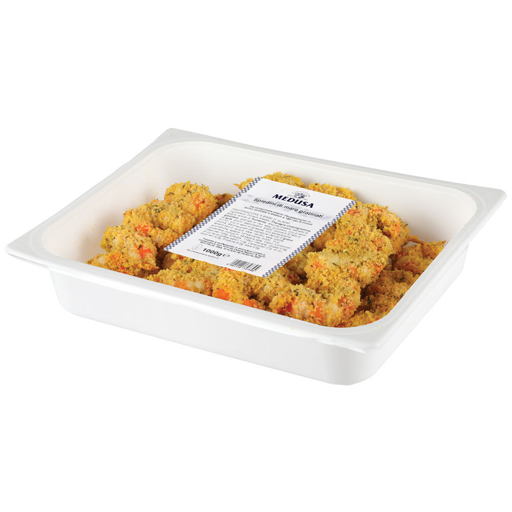 Spiedini di mare gratinati