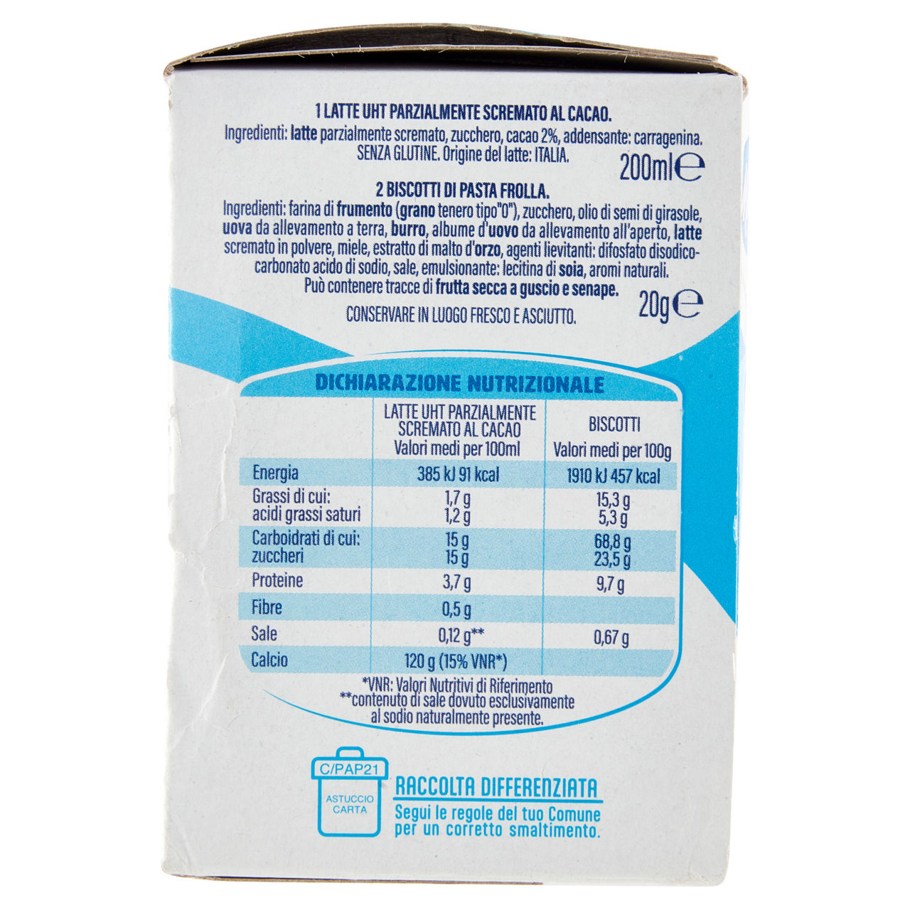 Merenda dolce con latte al cacao e biscotti 220 gr - Immagine 31