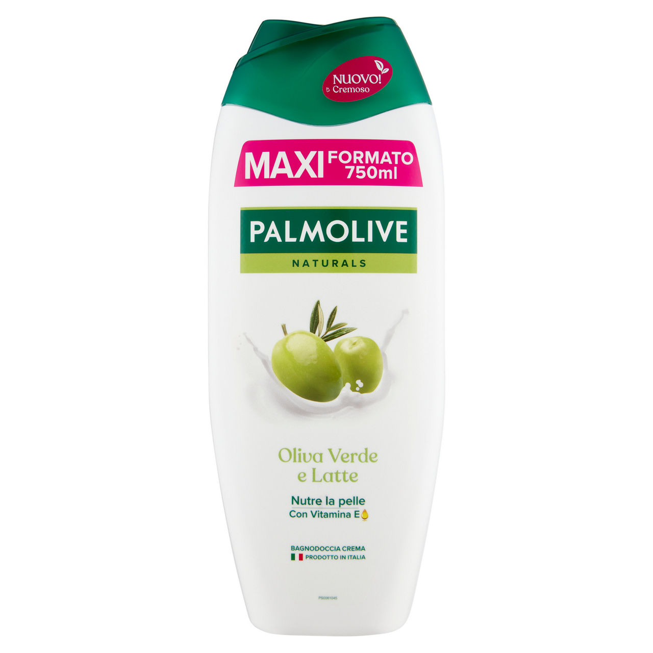 Bagnoschiuma oliva verde e latte 750 ml