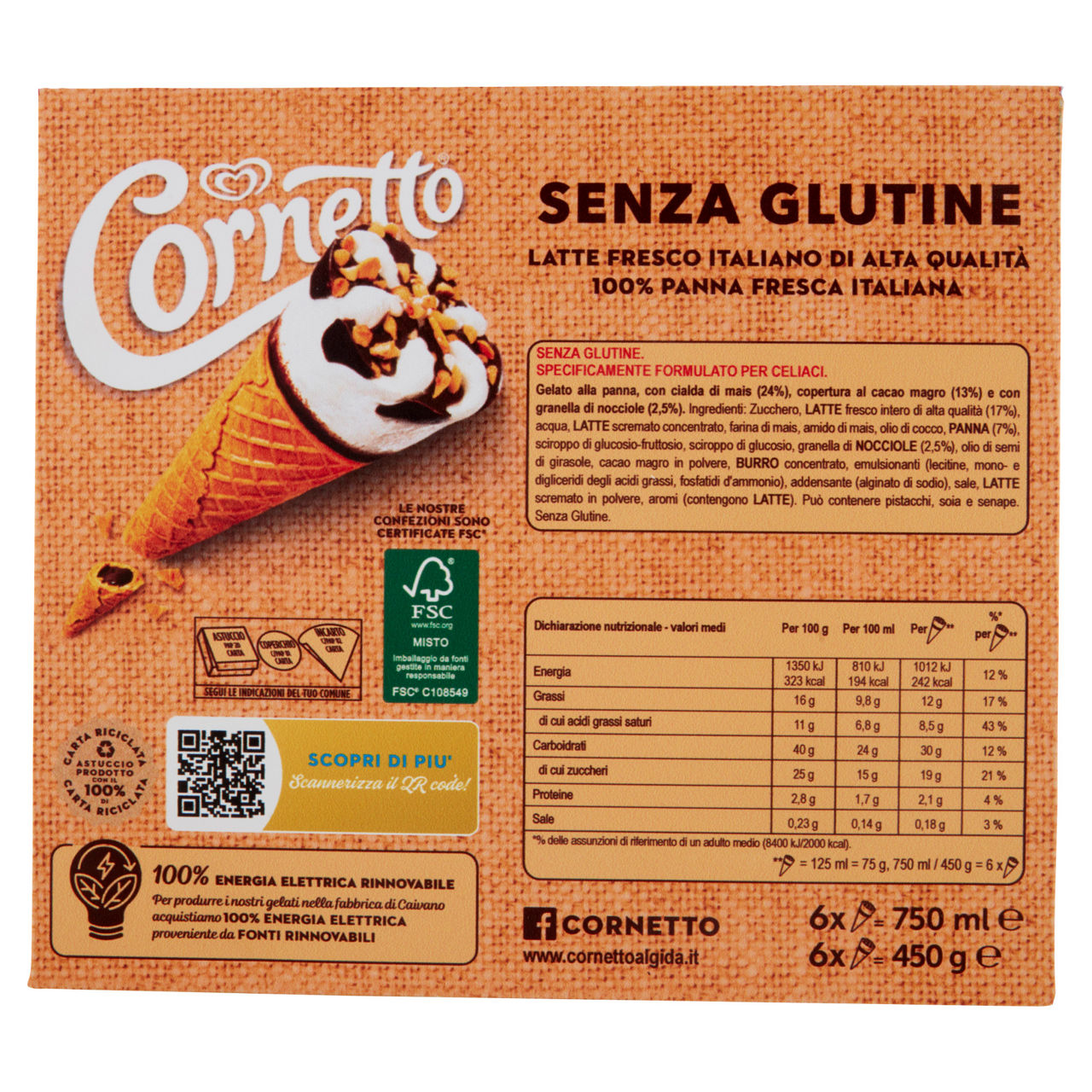Cono gelato Classico senza glutine 6 pz 450 gr - Immagine 11