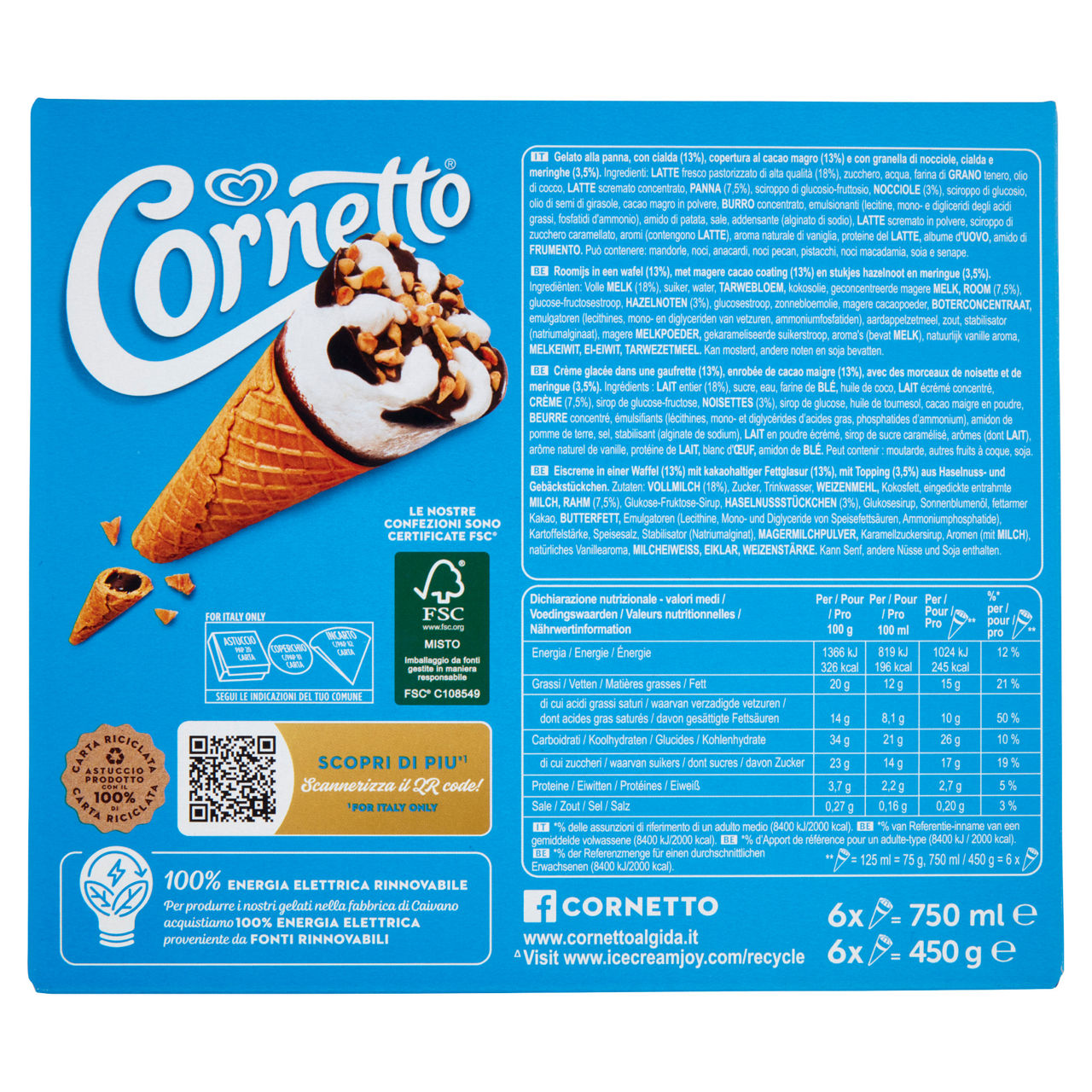 Cono gelato classico 6 pz 450 gr - Immagine 51