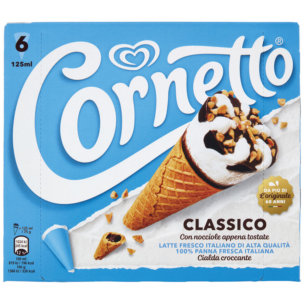 Cono gelato classico 6 pz 450 gr - Immagine 01