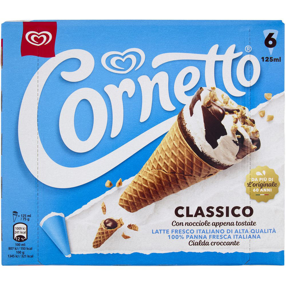 Cono gelato classico 6 pz 450 gr