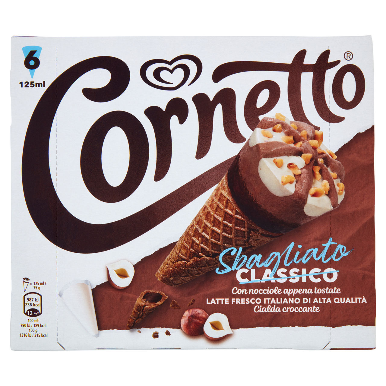 Cono gelato sbagliato 6 pz 450 gr