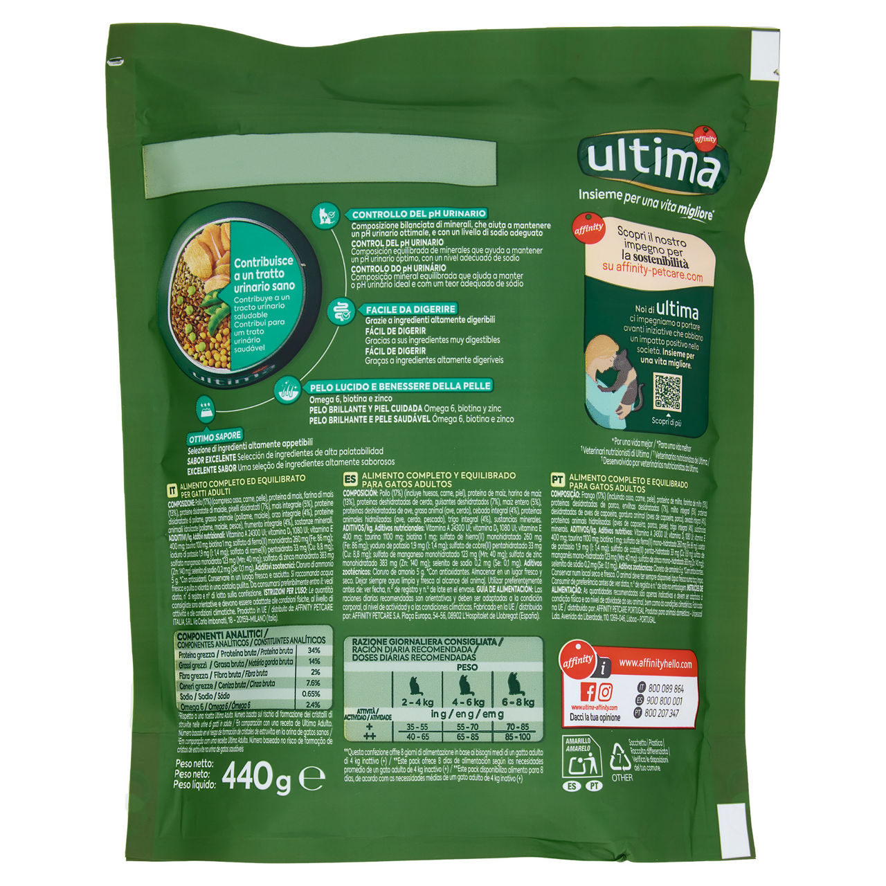 Croccantini per gatti Tratto Urinario pollo 440 gr - Immagine 51