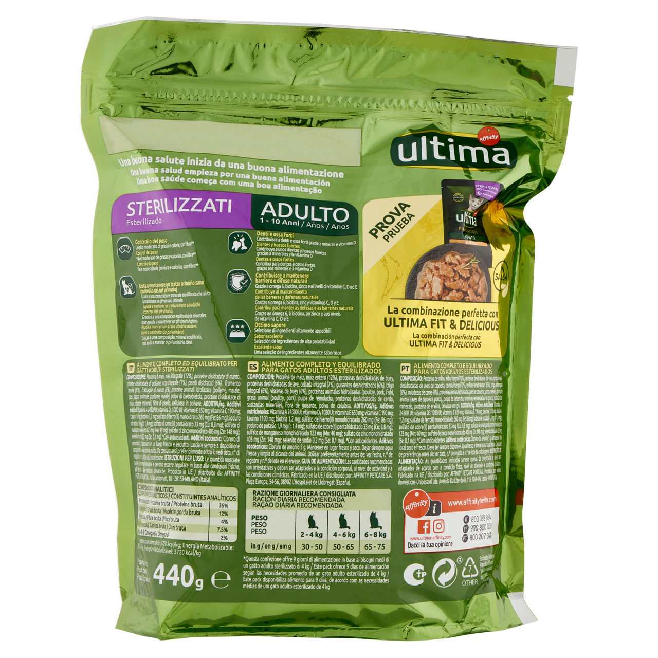 Croccantini per gatti sterilizzati adulti manzo 440 gr - Immagine 31