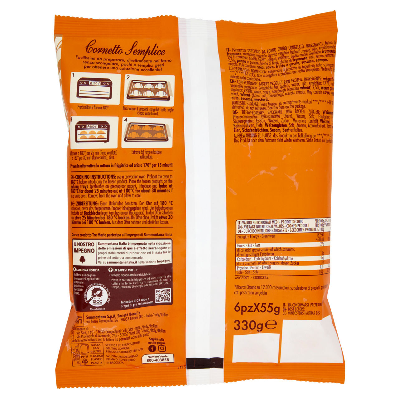 Cornetto semplice surgelato 6 pz 330 gr - Immagine 41