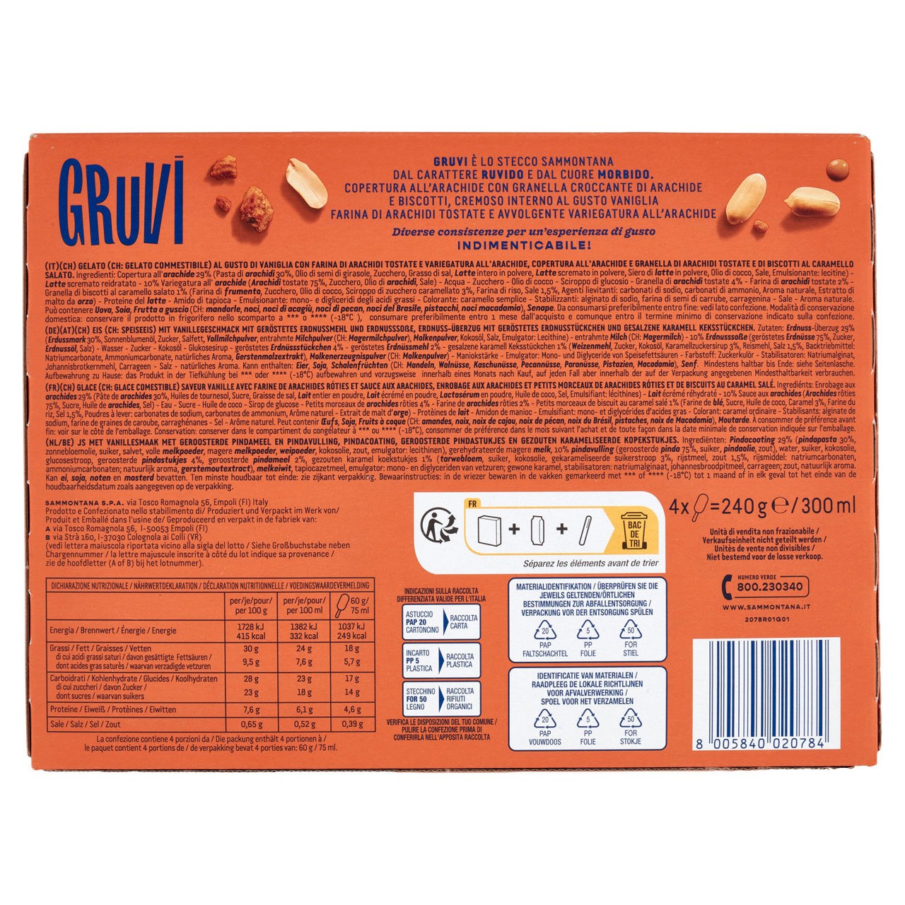 Stecco gelato all'arachide 4 pz 240 gr - Immagine 61