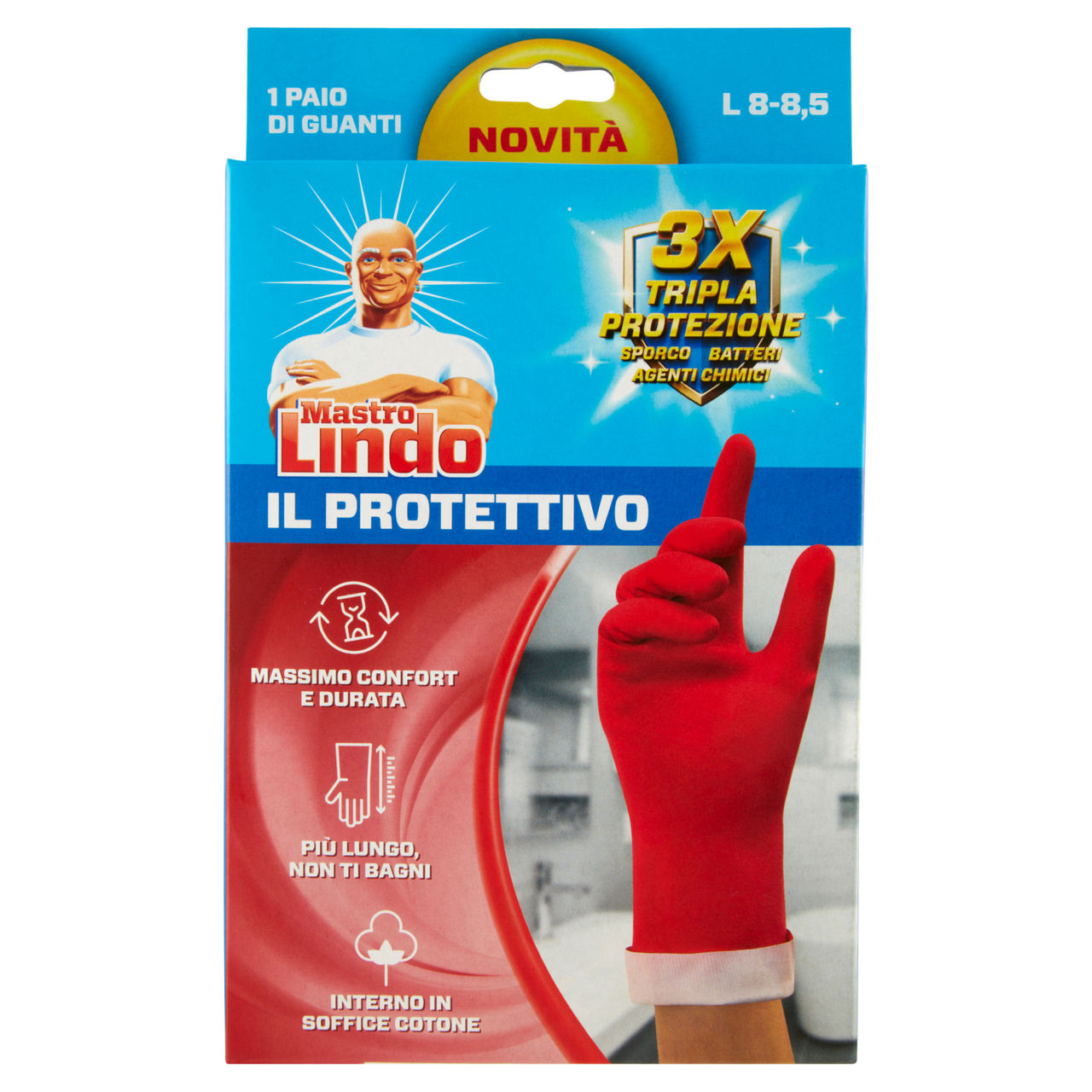 Guanto il protettivo tripla azione taglia grande 1 pz - Immagine 01