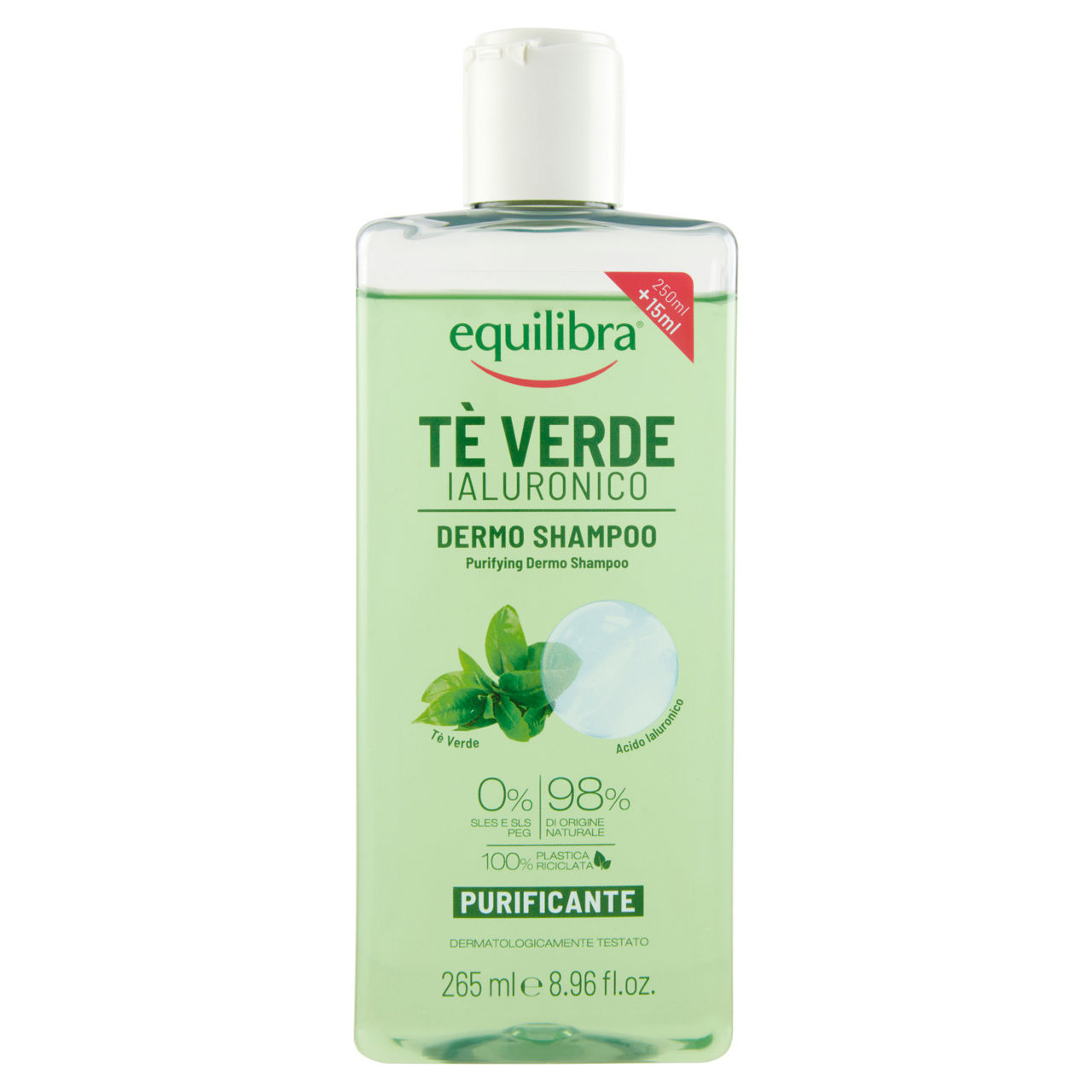 Shampoo equilibra te' verde acido ialuronico ml 265 - Immagine 01