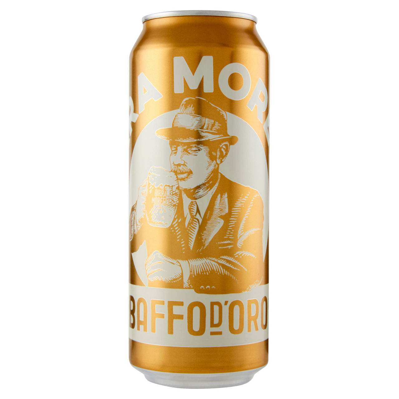 BIRRA MORETTI BAFFO ORO 4,8 GRADI LATTINA ML  500 - Immagine 01