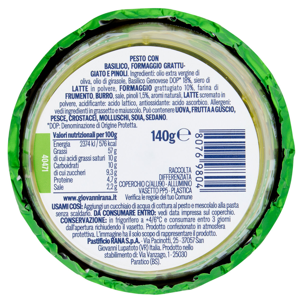 Pesto fresco senza aglio 140 gr - Immagine 11