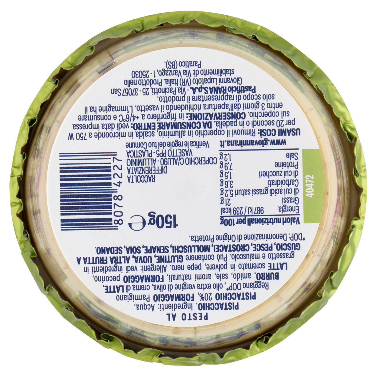 Pesto fresco al pistacchio 150 gr - Immagine 41