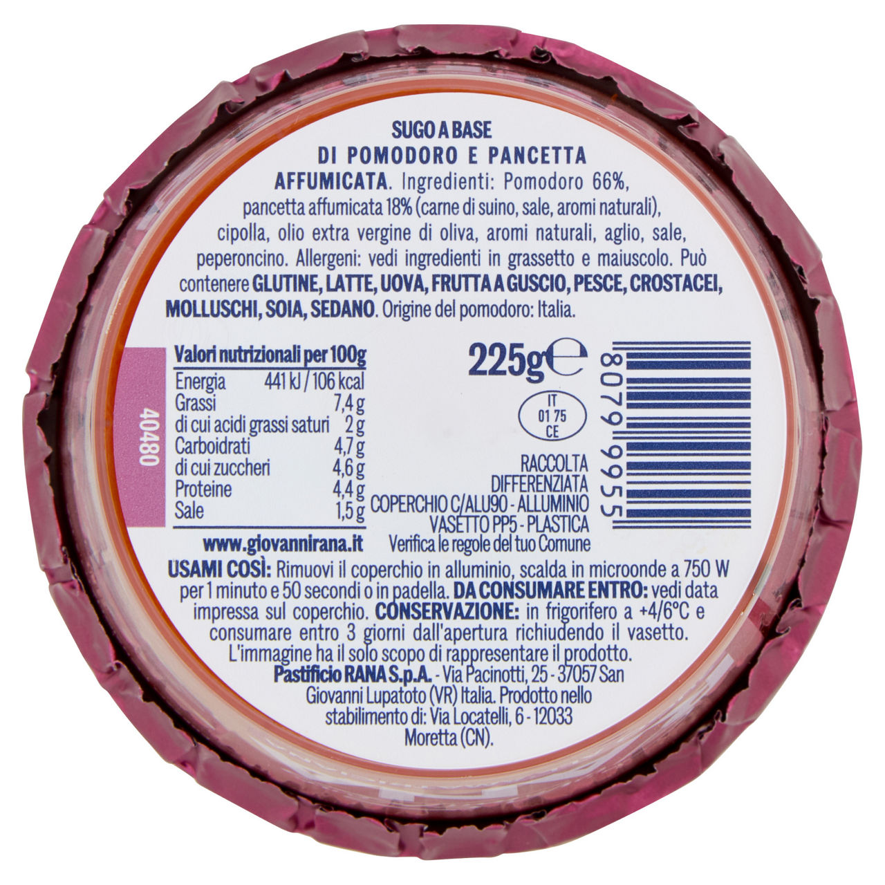 Sugo fresco all'Amatriciana 225 gr - Immagine 51