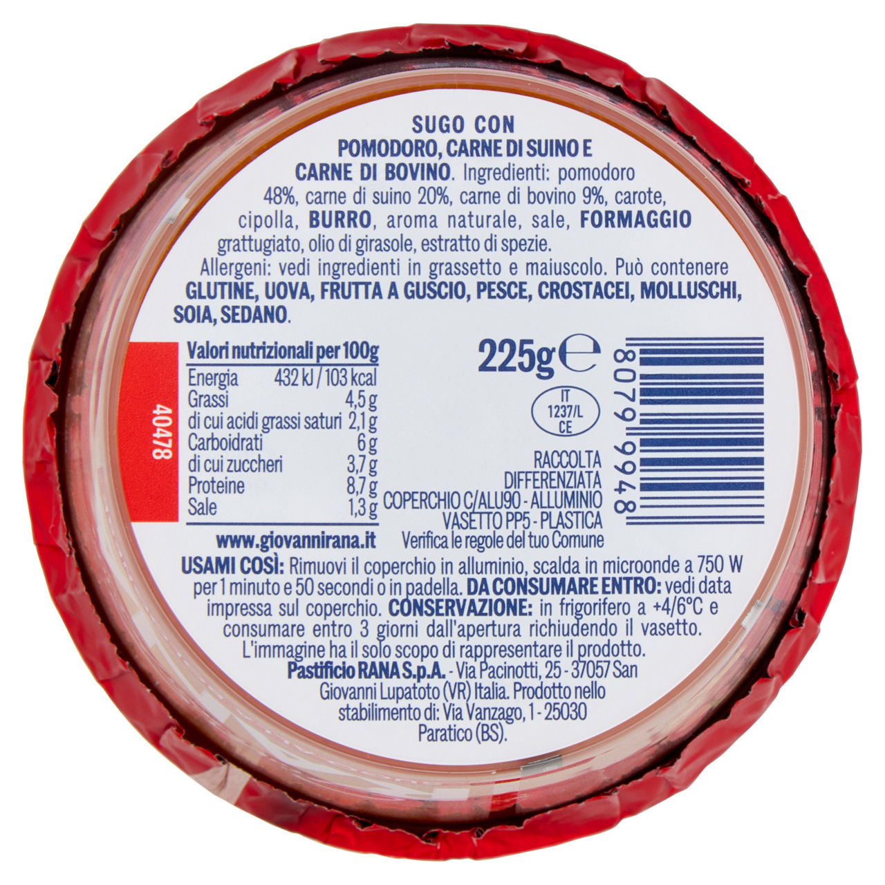 Sugo fresco alla Bolognese 225 gr - Immagine 31