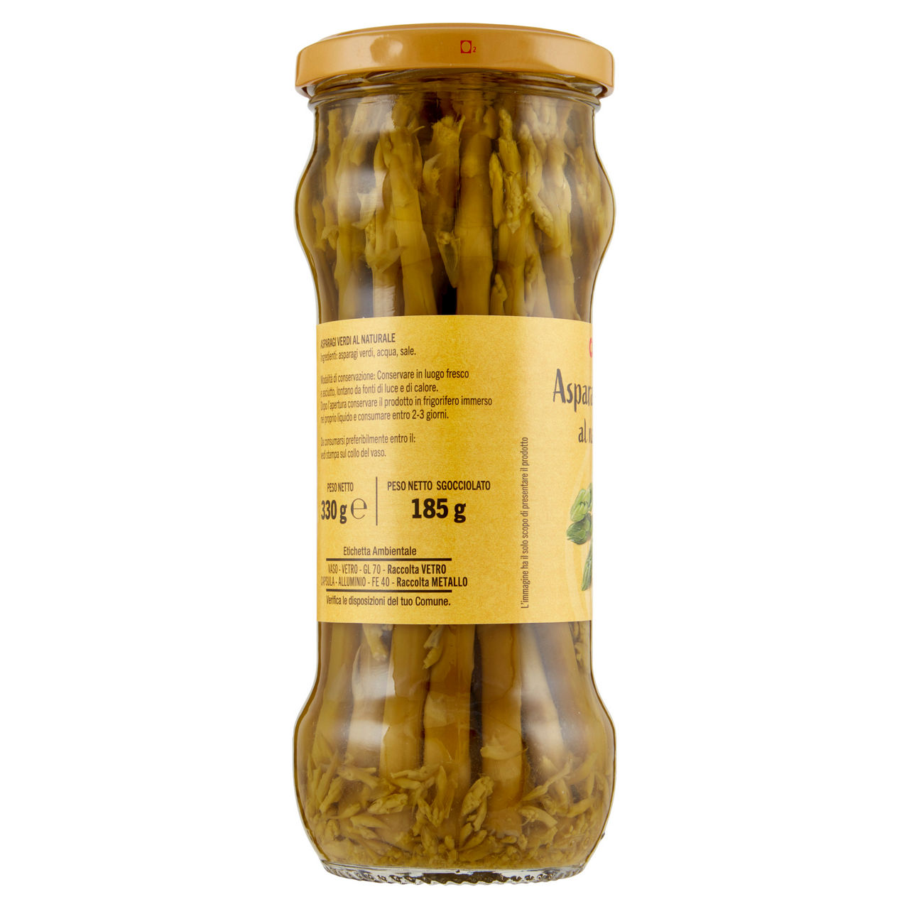 Asparagi verdi al naturale in vaso coop g330 g185 sgocciol - Immagine 11