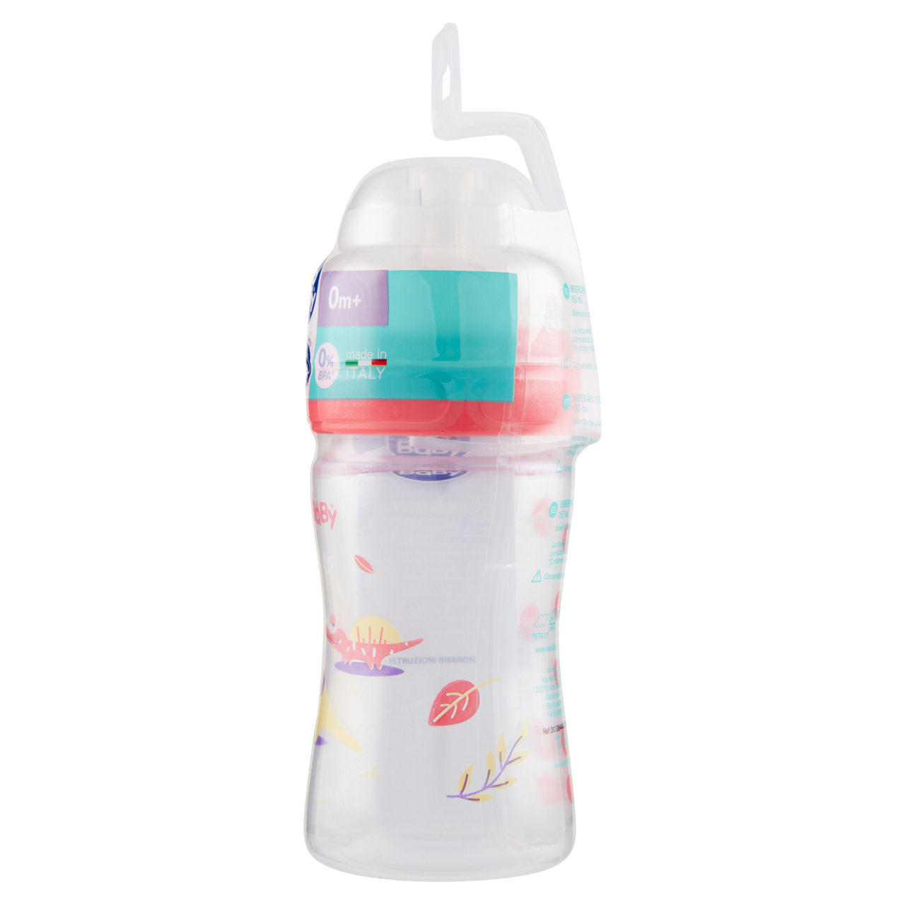 Biberon pp silicone 150ml dino rosa - Immagine 31