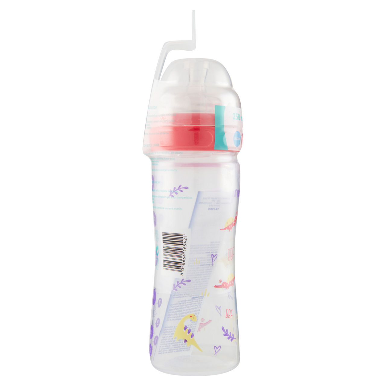 Biberon pp silicone 250ml dino rosa - Immagine 31