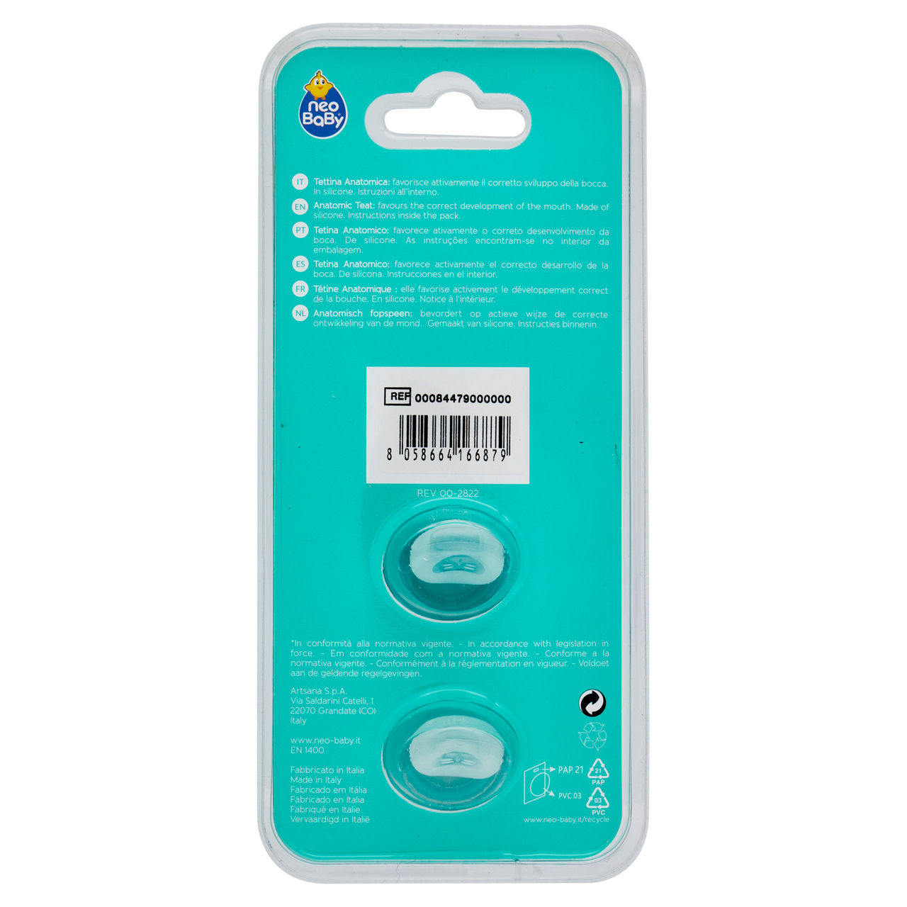 Conf.2 succhietto silicone maxi dino verde - Immagine 51