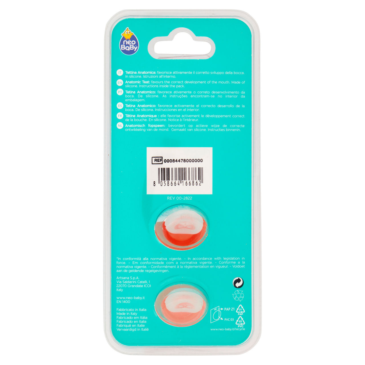 Succhietto silicone maxi dino arancio 2p - Immagine 11