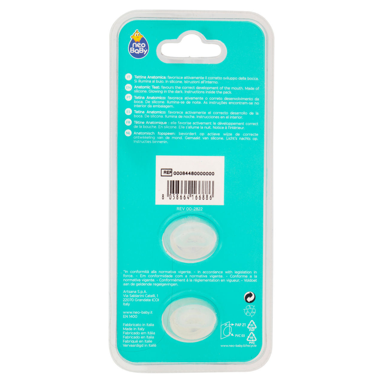 Succhietto silicone maxi dino glow 2pz - Immagine 21