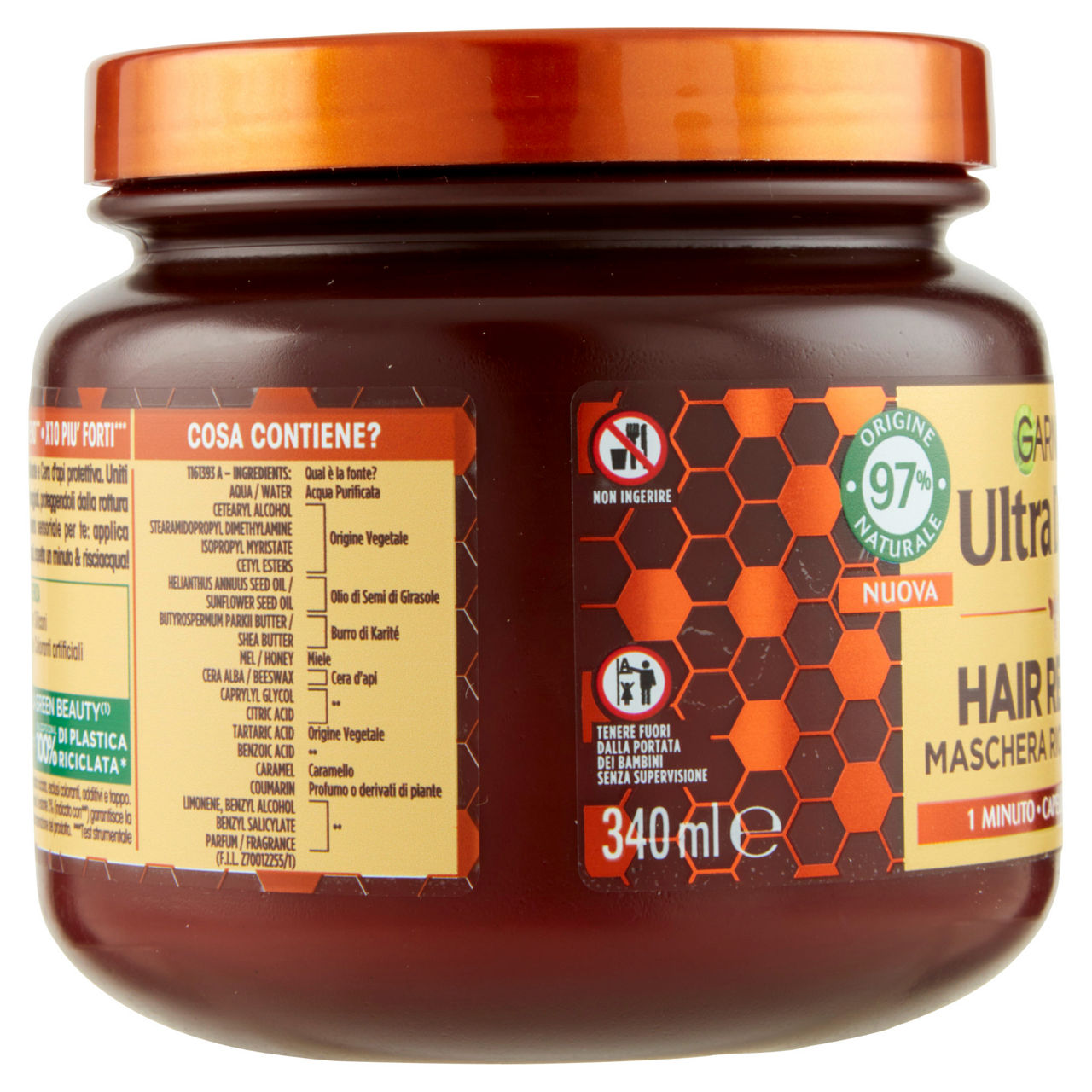 Maschera per capelli ricostituente Hair Remedy miele d'acacia e cera d'api 340 ml - Immagine 41