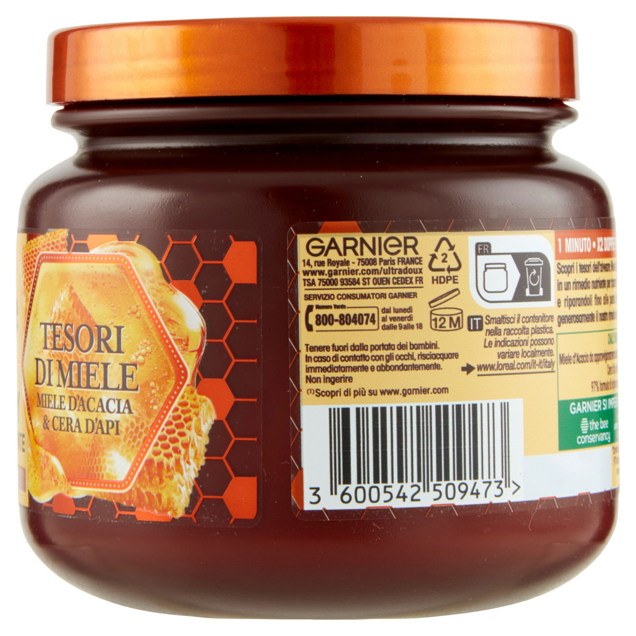 Maschera per capelli ricostituente Hair Remedy miele d'acacia e cera d'api 340 ml - Immagine 11