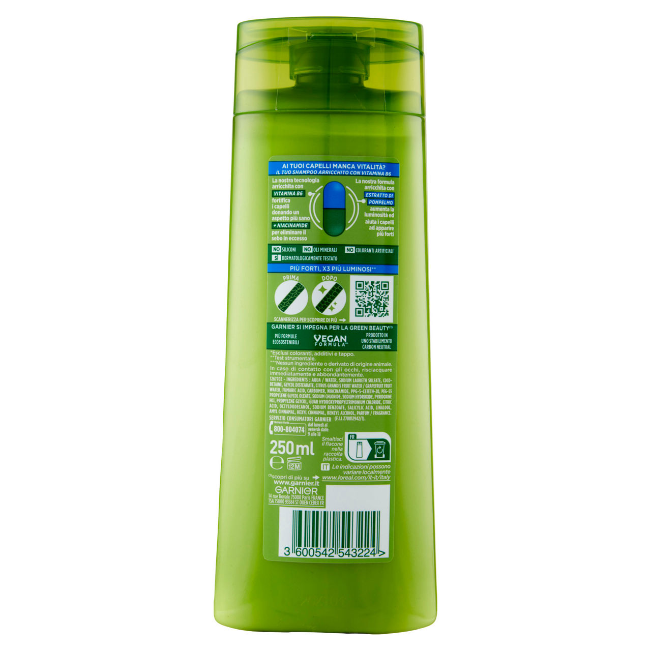 Shampoo fortificante forti e brillanti 250 ml - Immagine 41