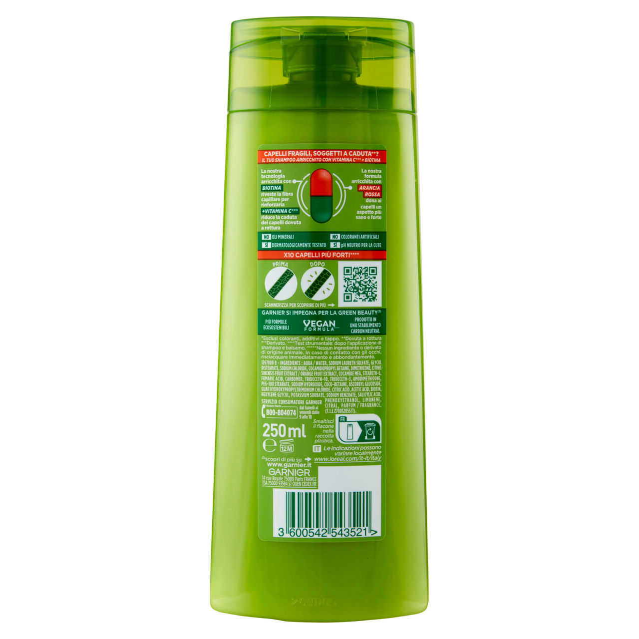 Shampoo fortificante vitamine e forza 250 ml - Immagine 31