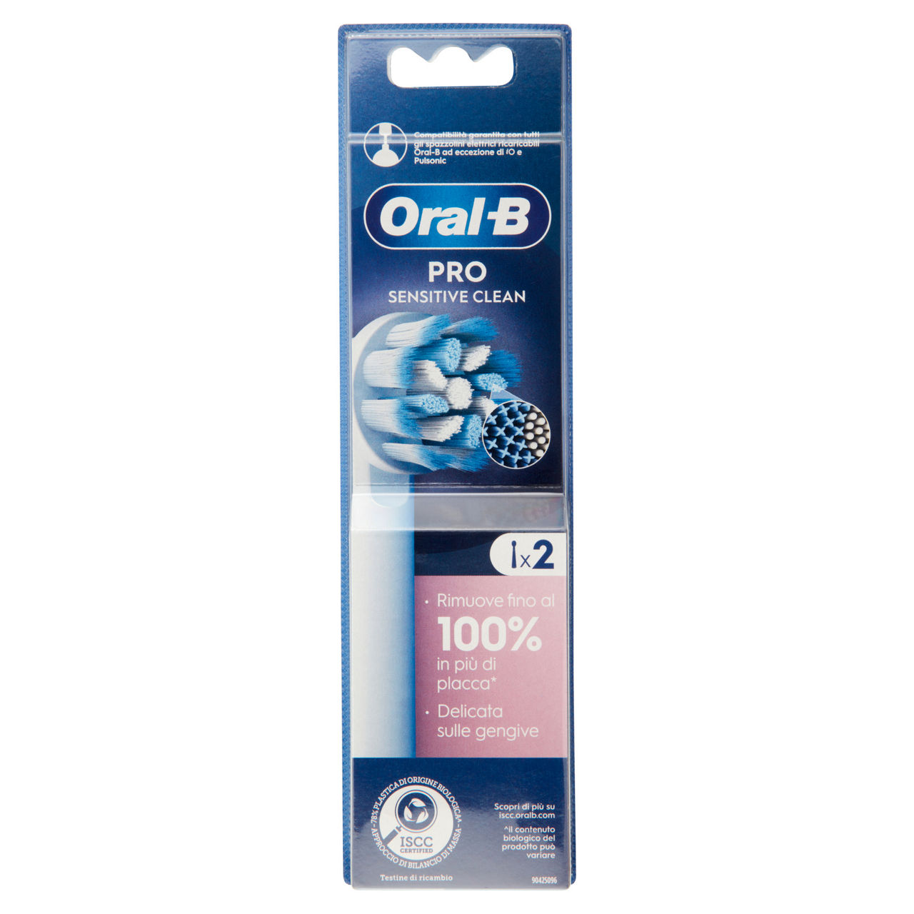 Testine di ricambio per spazzolino elettrico sensitive clean 2 pz - Immagine 01